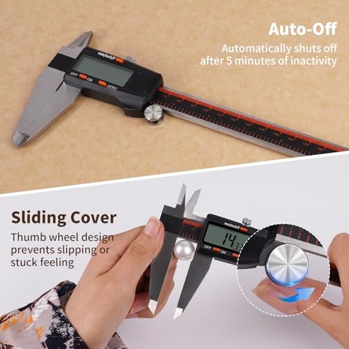Digital Caliper Caliper Measuring Tool with Large LCD Screen,Electronic 12 Inch
