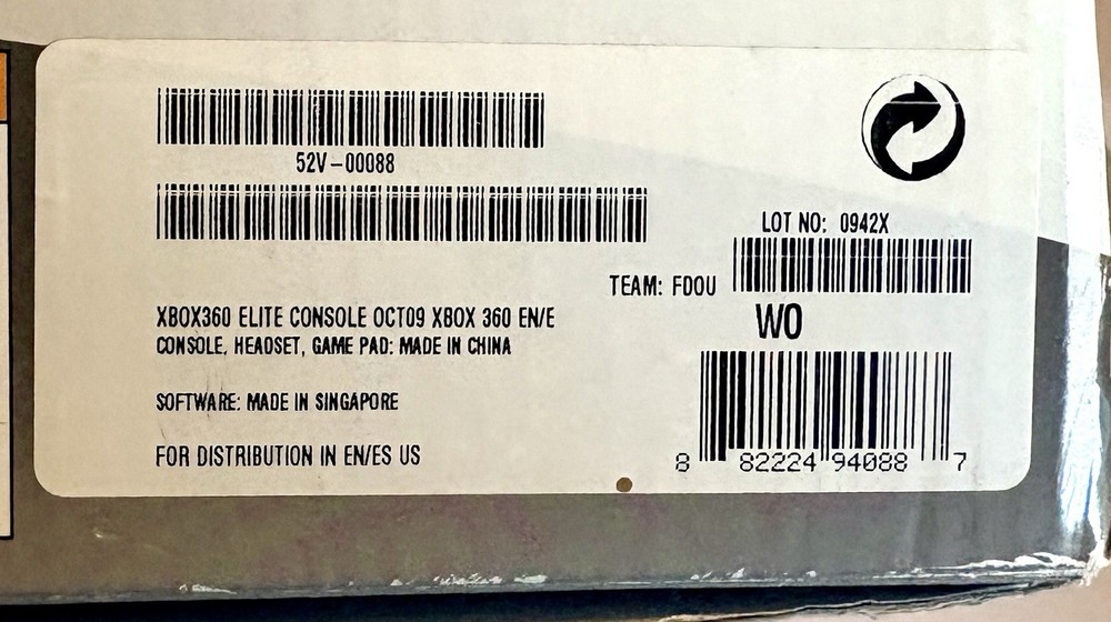 Xbox 360 ELITE Console Box Only Batman Pure Elite with Instructions & Inserts