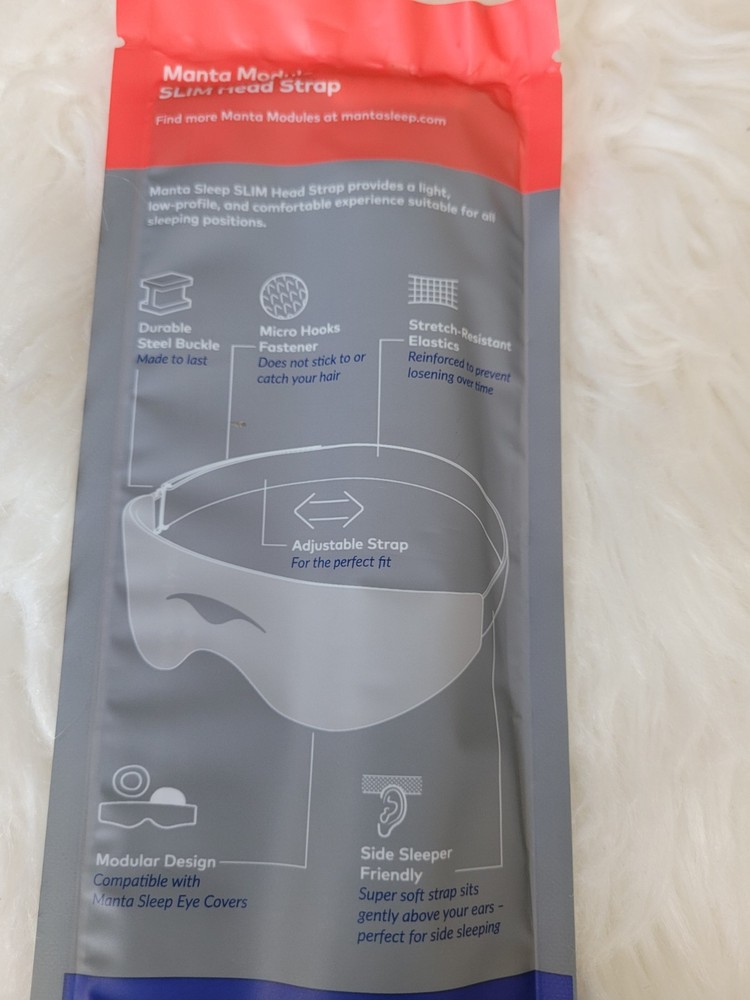 Manta Sleep Module Slim Head Strap ONLY NEW SEALED " STRAP ONLY"