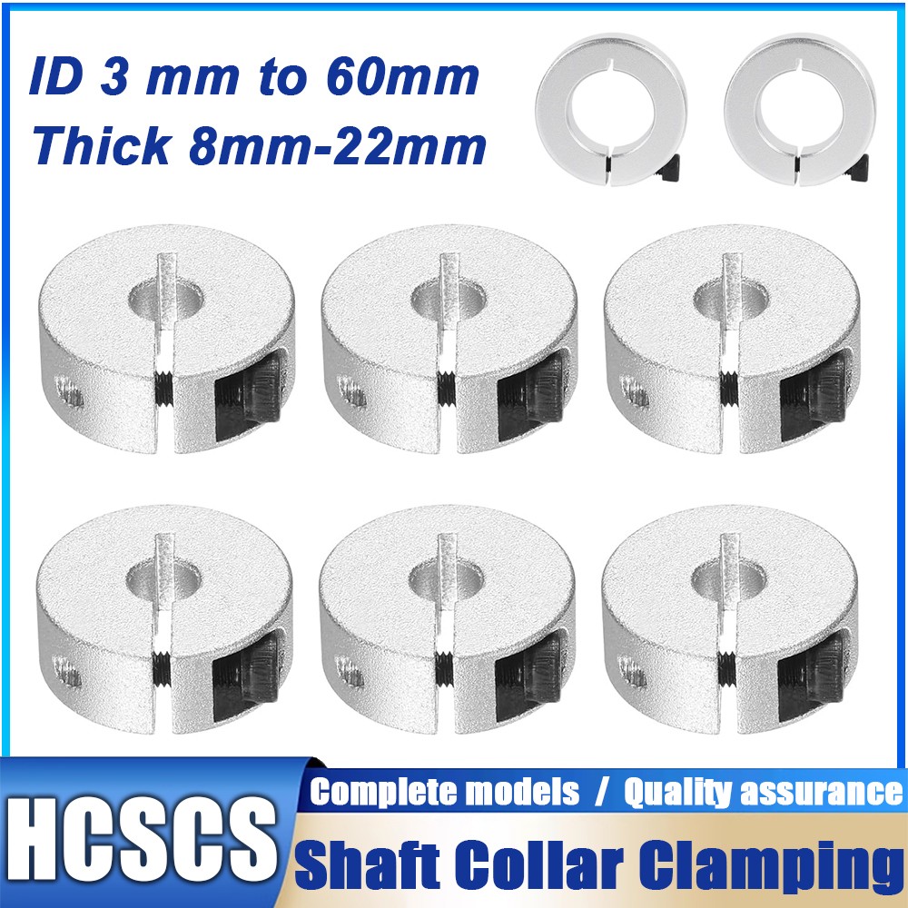Aluminum Single Split Shaft Collar Clamping Style with Set Screw SCS 3mm-60mm ID