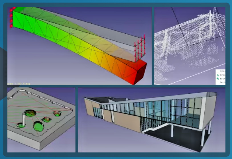 FreeCAD PRO 2D 3D Parametric Graphic Modeling Design Software - DVD