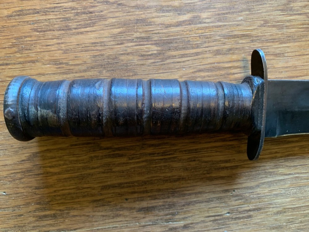 WWII Camillus USN Mark 2 with Leather Sheath