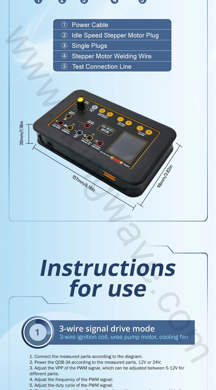 Auto Ignition Coil Tester Auto Stepper Motor Injector Detector Driver Generator