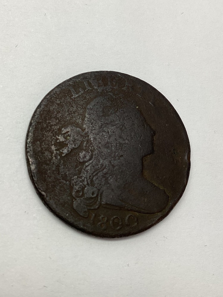 1800 Draped Bust Large Cent - Hairstyle 2