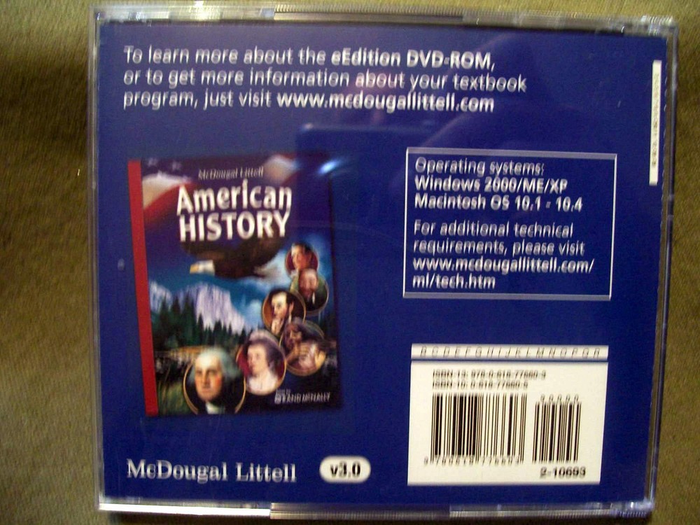 McDougal Littell American History : e Edition DVD-ROM Interactive Student Text