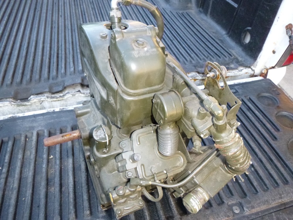 US Army Corps of Engineers military 4-cycle motor engine, complete