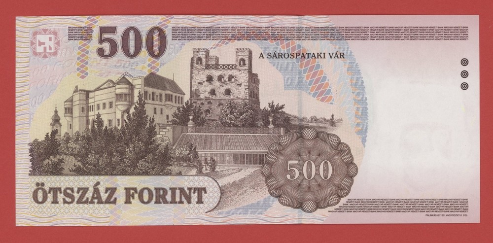 HUNGARY 500 FORINT 1998 PICK # 179 UNC.