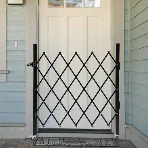 Folding Security Gate Folding Door Single Gate Rolling Barricade Gate 1.3m*93cm