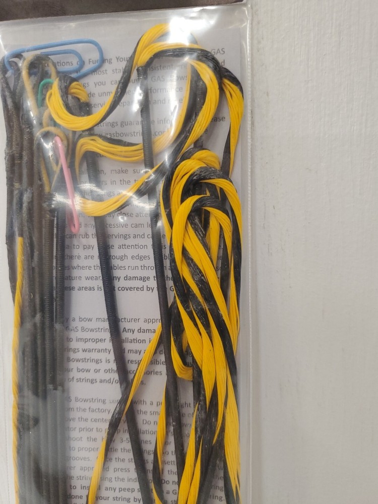 Gas Bowstrings Hoyt Super Tec XT 2000 Yellow/Black String Set