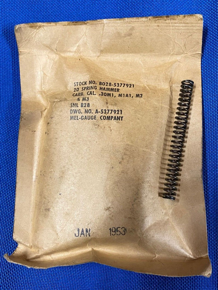 M1 Carbine Hammer Spring USGI NOS