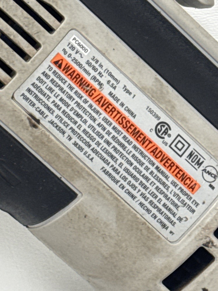 Porter Cable pc600d DRILL CORDED ELECTRIC