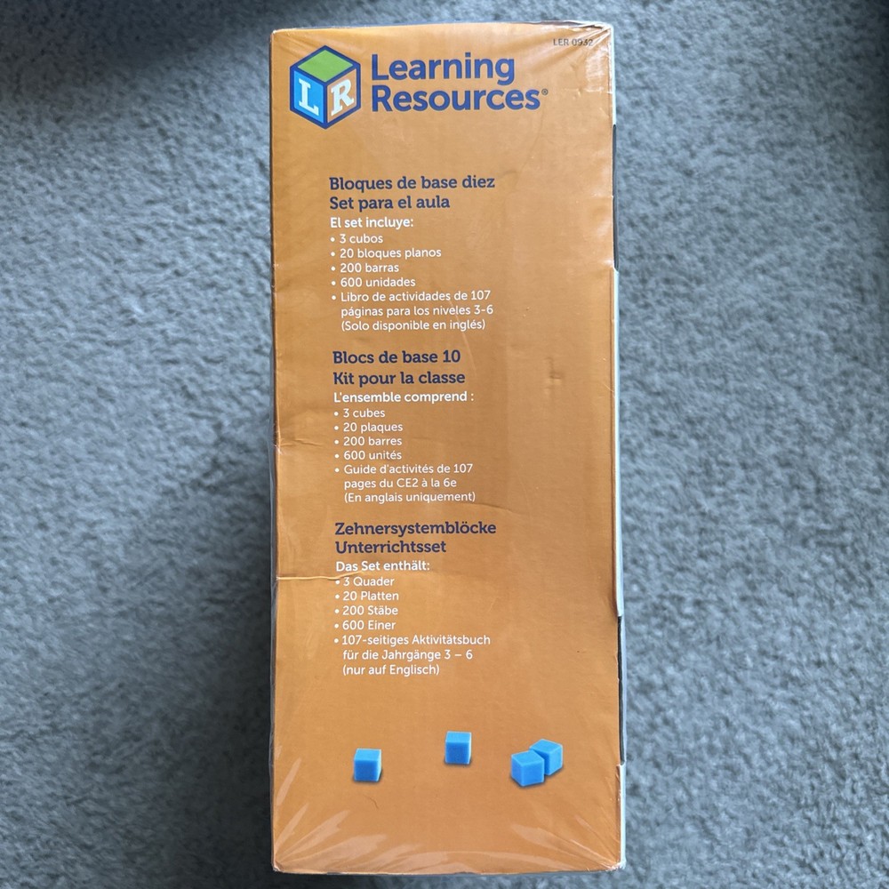 Learning Resources Base Ten Blocks Classroom Set Grades 1+ Ages 6+, 823 Pc STEM