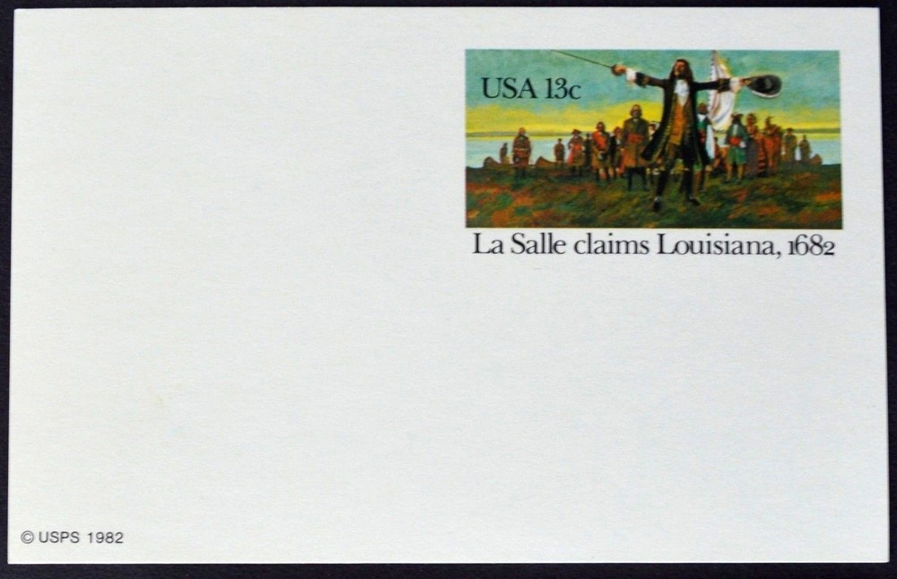 1982 US Sc. #UX95 postal card, 13 cent, mint, sharp corners, excellent condition