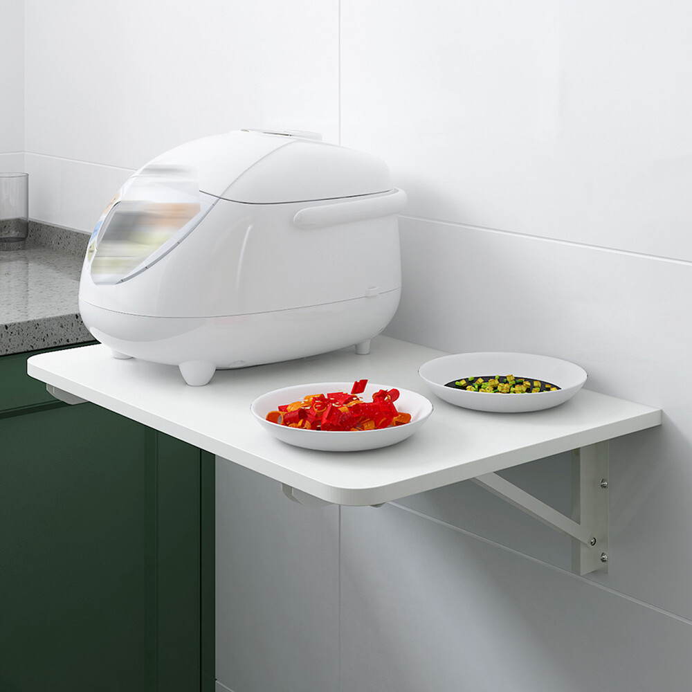 Kitchen Floating Storage Shelf Folding Wall Table Fold Down Study Writing Desk
