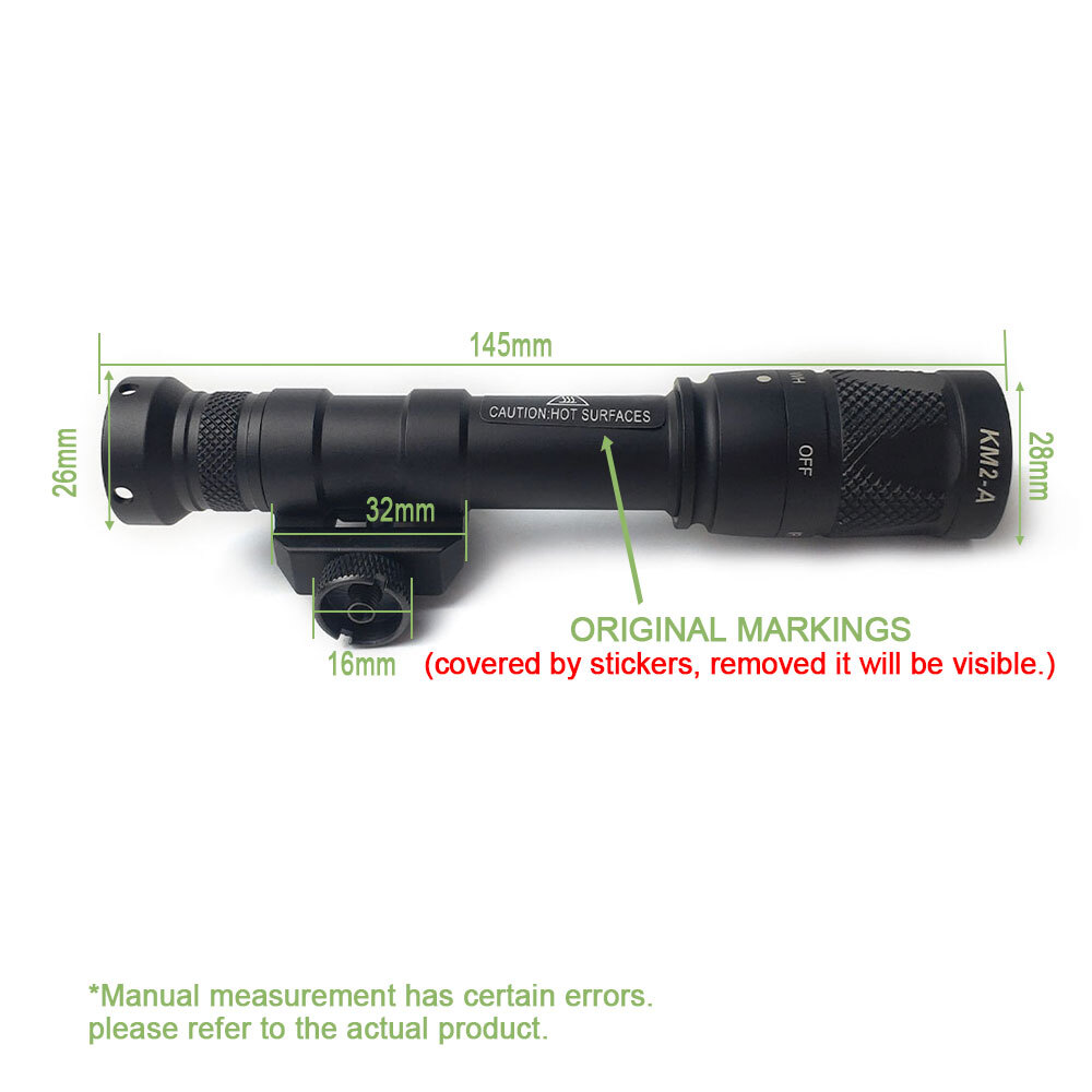 Tactical M600V IR Light Output & LED Weapon Flashlight with Remote Switch Rifle