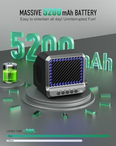 Portable Voice Amplifier with Wireless Microphones, PA System & Bluetooth Speake