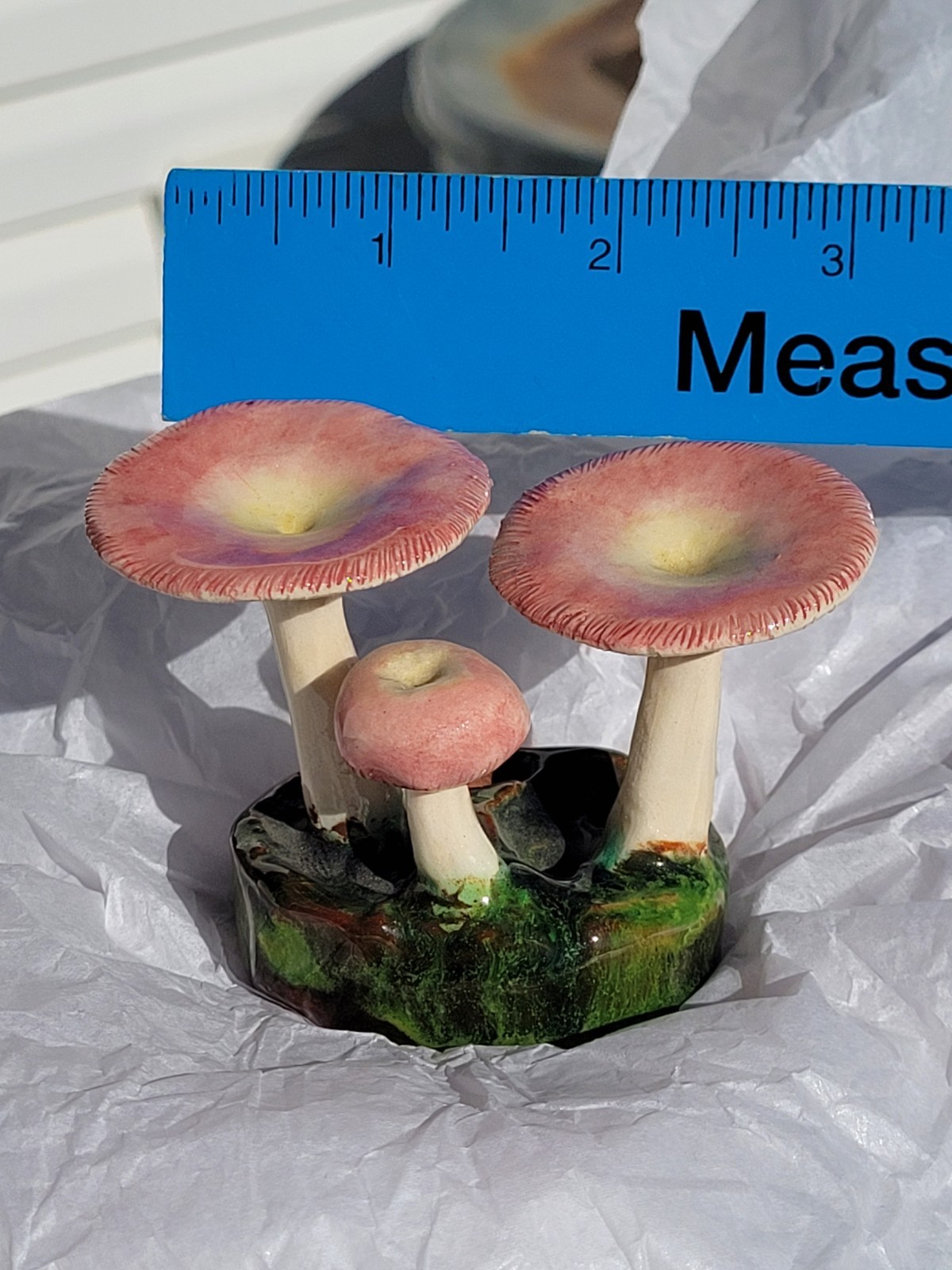 Rare Vintage Early Lorenzen Lantz Nova Scotia Clay Mushroom Russula Mariae