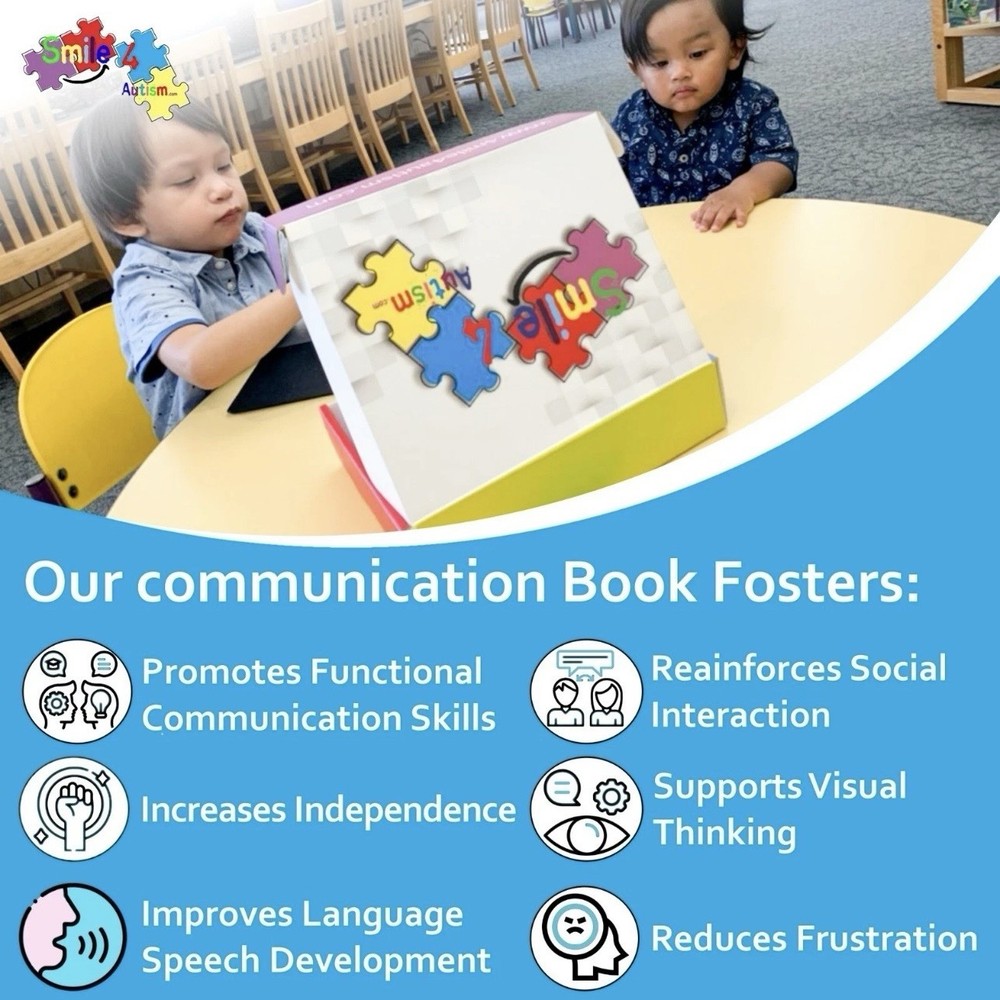 NEW Visual Communication Book for ADHD-Autism | Picture Exchange Learning Tool