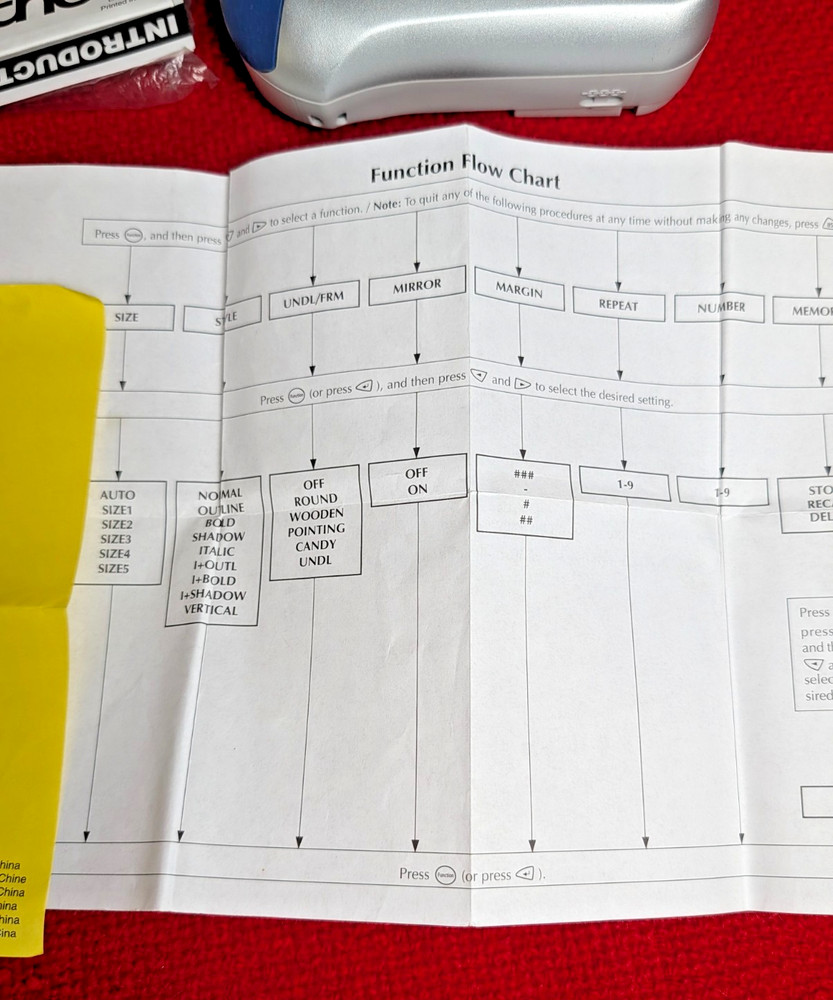 Brother P-Touch PT-1180 Electronic Label Maker System Handheld Printer - Tested