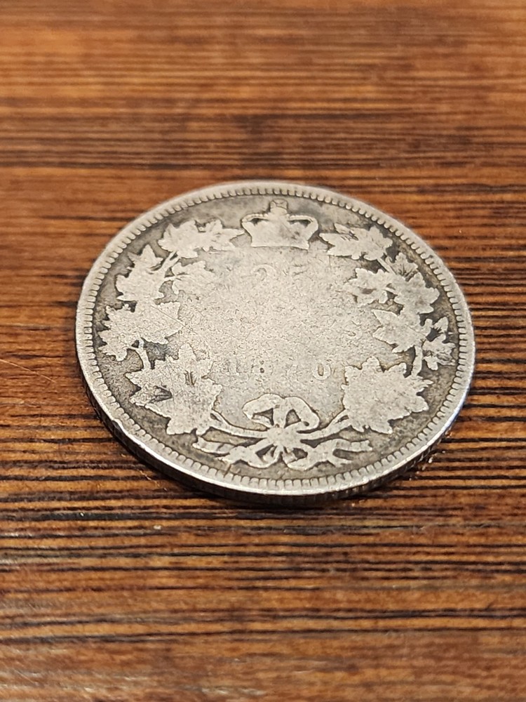 1870 Canada 25 Cents Silver Coin