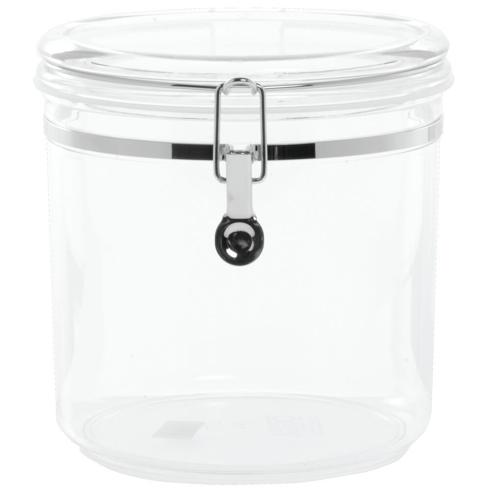 HUBERT® Clear Plastic Canister 152 Oz - 8"Dia x 8"H