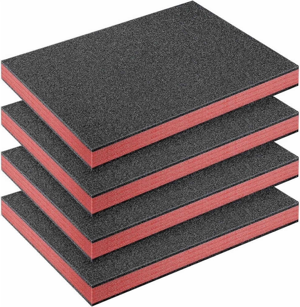 4 Pcs Cuttable Polyurethane Foam Pads Craft Foam Insert for Cases Packing Paddin