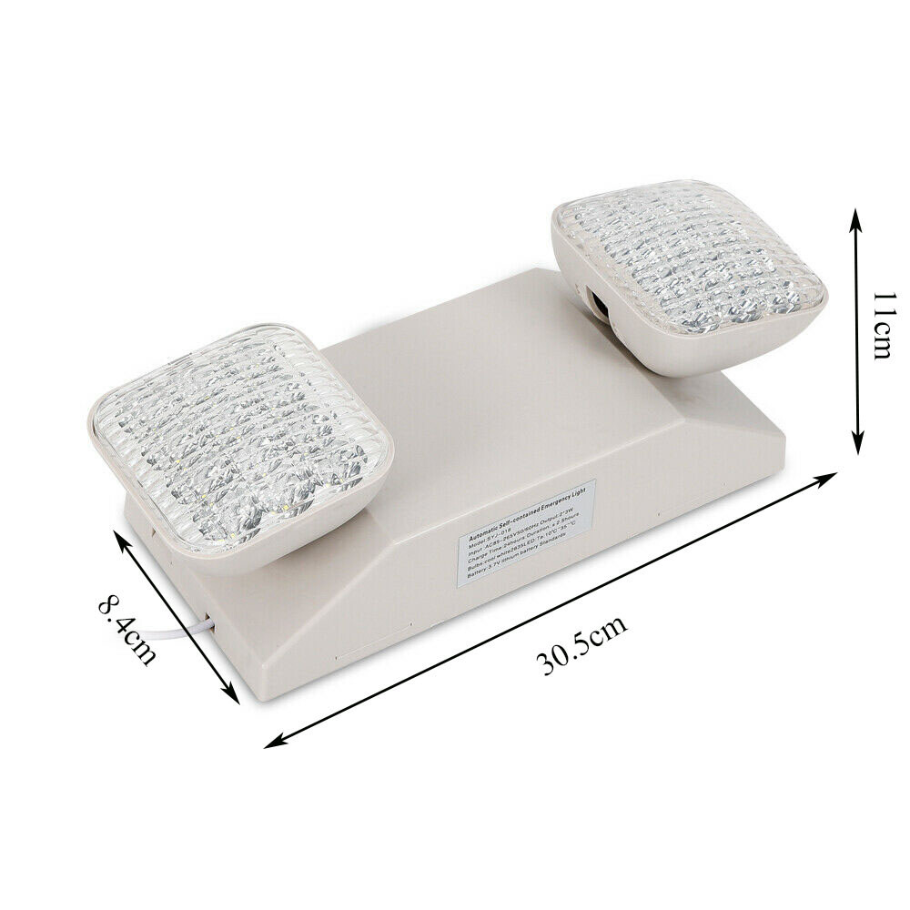 6 Pack LED Emergency Exit Light Adjustable 2 Head With Battery Back-up 924 US