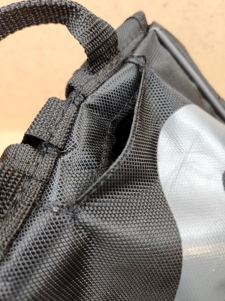DeMarini Baseball Softball Two (2) Double Bat Bag Backpack Black Gray