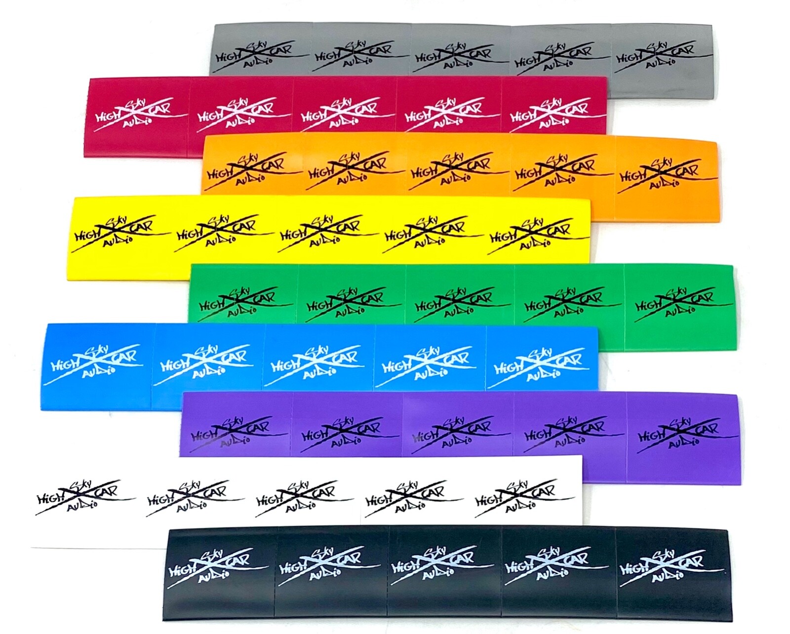 (10) 2/0 or 1/0 Gauge BLUE 1.5" x 2" Heat Shrink Tube 4 Ring Terminals Tubing