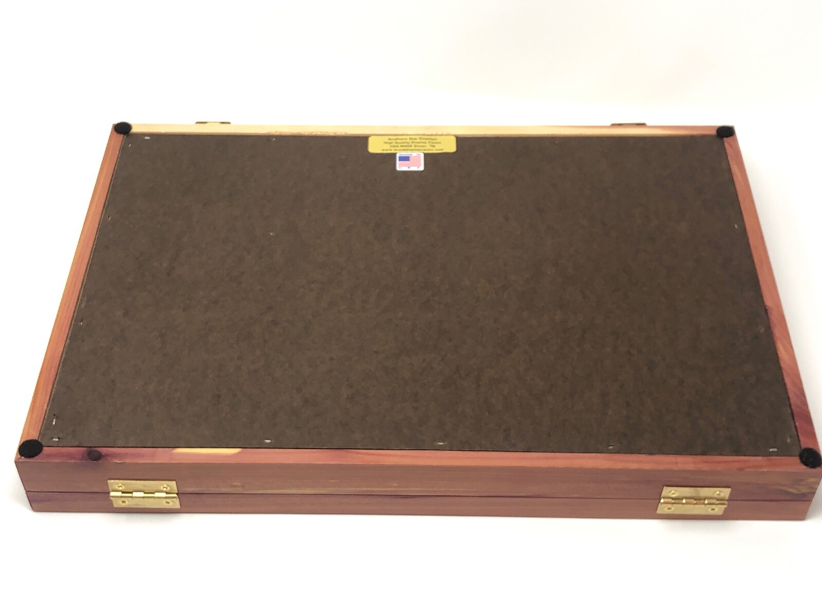 Cedar Wood Display Case 12 x 18 x 2 for Arrowheads Knives Collectibles & More