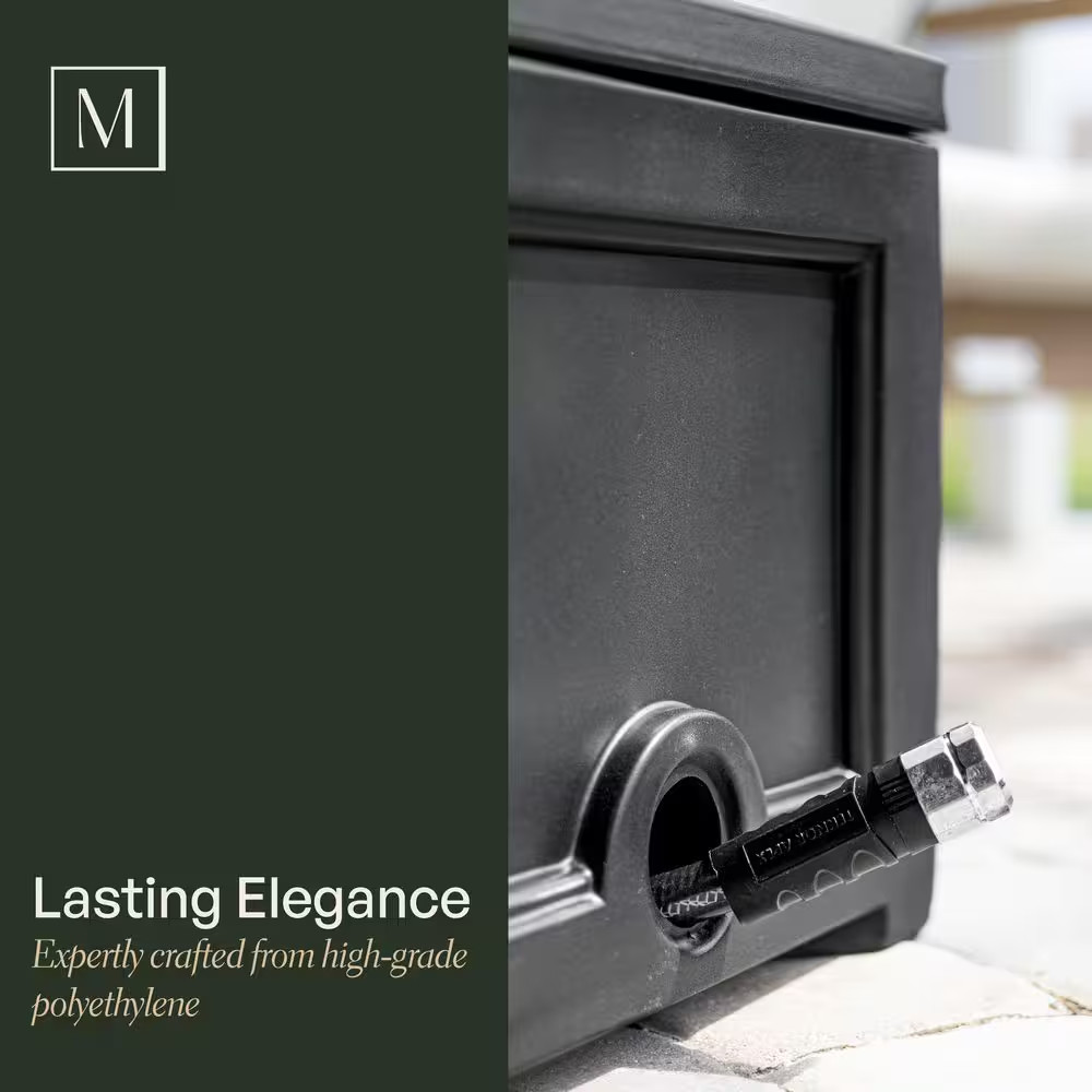 Fairfield Garden Hose Bin in Black