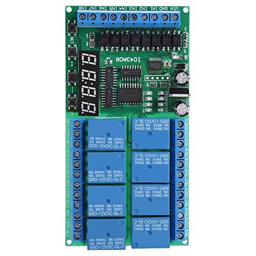 DC 12V 8CH LED Multifunction Digital Delay Time Cycle Timing Relay Switch