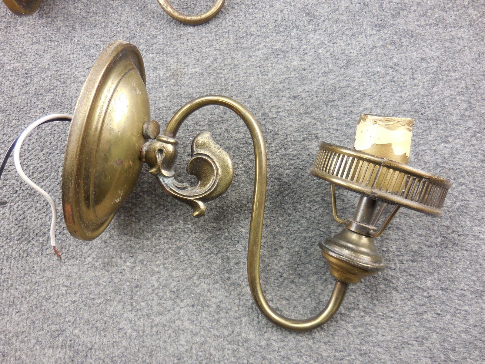 Vintage Pair Forecast Lighting Co. D-2938 Electric Fixture Wall Sconce
