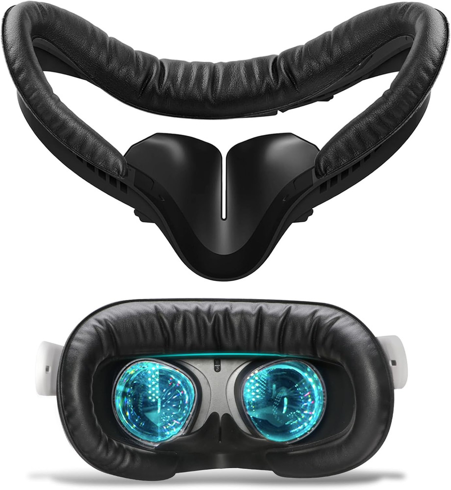 Compatible with Oculus Quest 2 Face Bracket Replacement,Vr PU Leather Face Pad