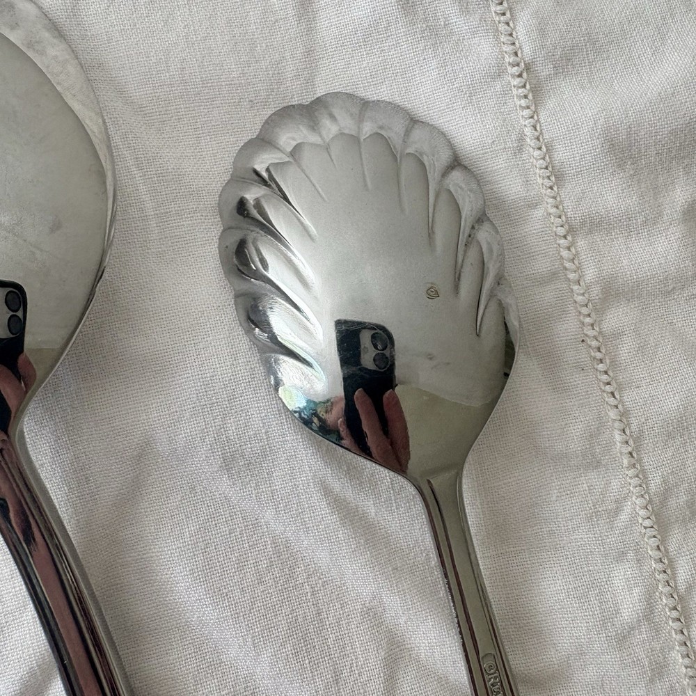 Reed & Barton BOULEVARD Stainless 5pc Hostess Serving Set - Ridges Glossy