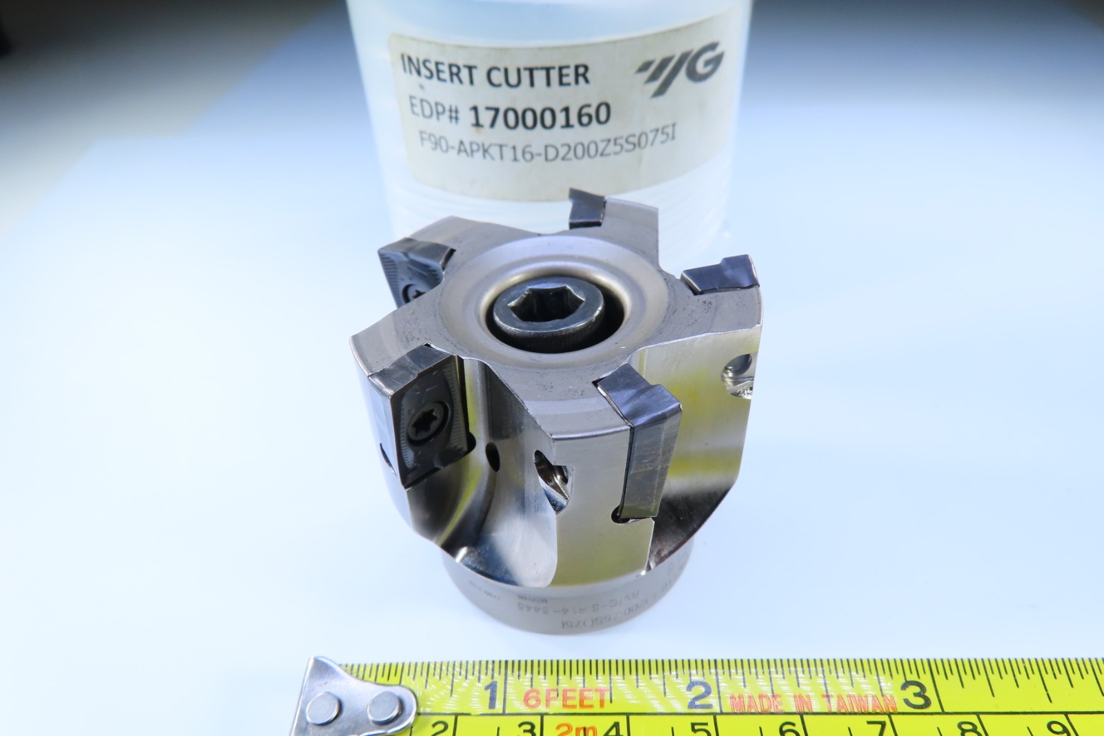 NEW 2" YG F90-APKT16-D200 INDEXABLE SQUARE SHOULDER FACE MILL INSERTS COOLANT