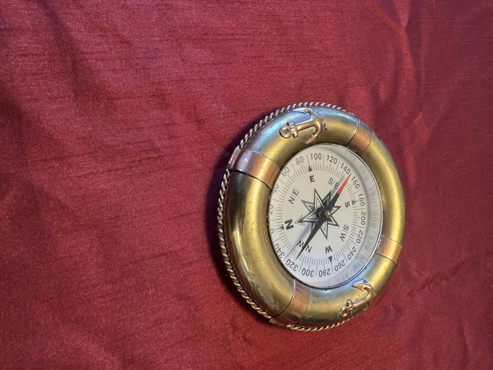 Brass Maritime Nautical Compass Paper Weight