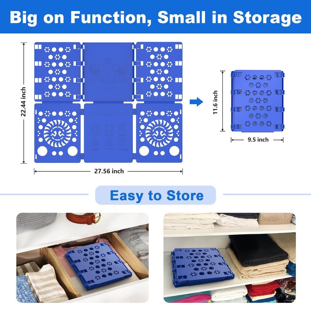 Shirt Folder Board Tshirt Clothes Folder Folding Board Durable Laundry Sorter...