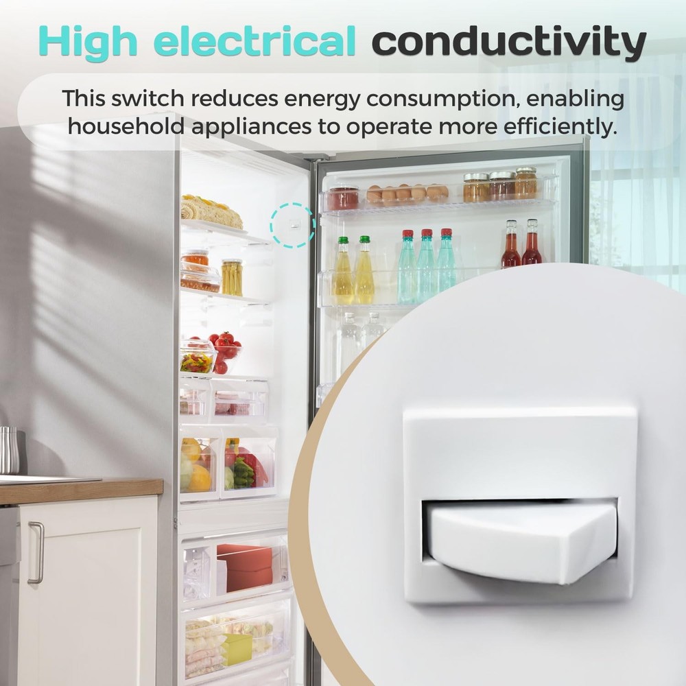 Refrigerator Door Light Switch, 2PCS Whirlpool Refrigerator Light Switch Comp...