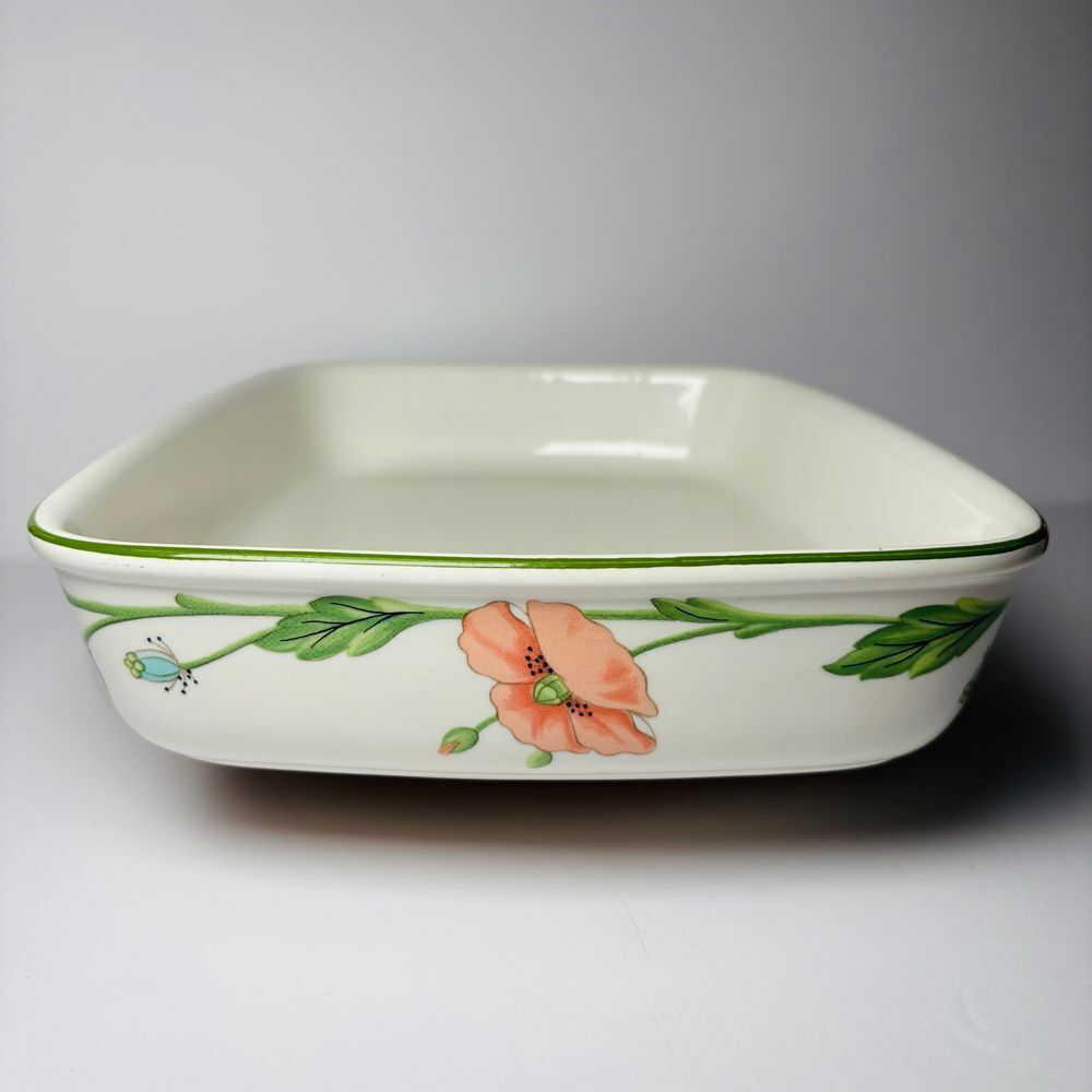 Villeroy & Boch Amapolo Rectangular Baking Dish Casserole 14" Germany Porcelain