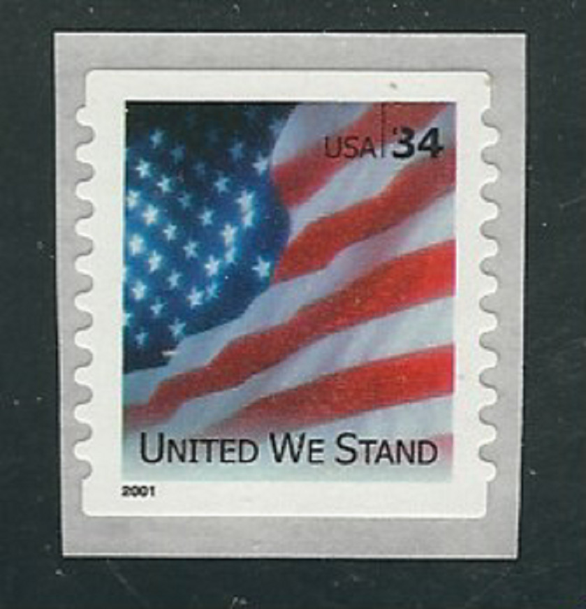 Scott # 3550A...34 Cent...Flag...2 Stamps