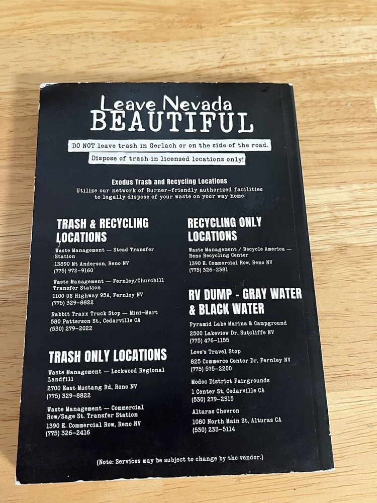 Burning Man 2022 Ticket Stub + Event Booklet & Map