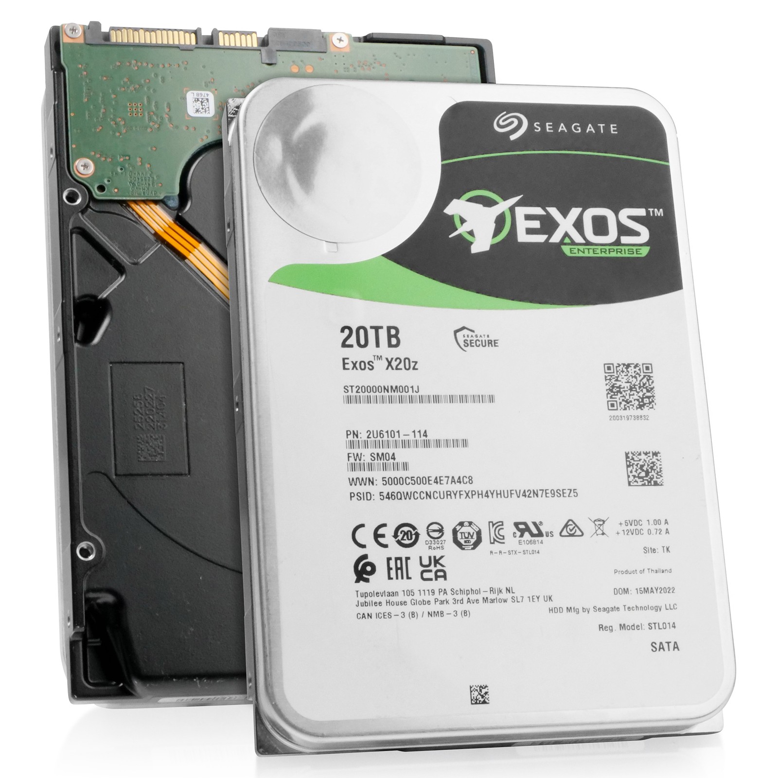Host Managed SMR Seagate Exos X20z 20TB ST20000NM001J 7.2K RPM SATA 3.5"