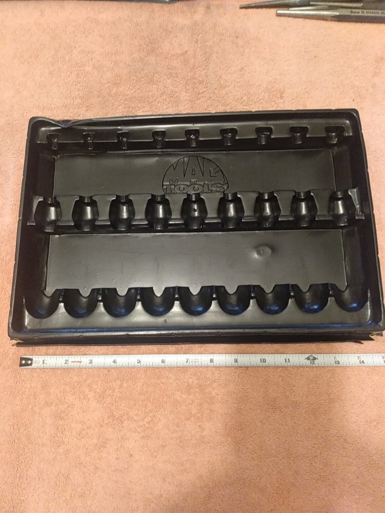Mac Tools 9 Piece Nut Driver Plastic Storage Tray Black