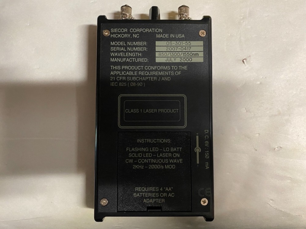 SIECOR OPTICAL SOURCE OS 300 OS-301-55