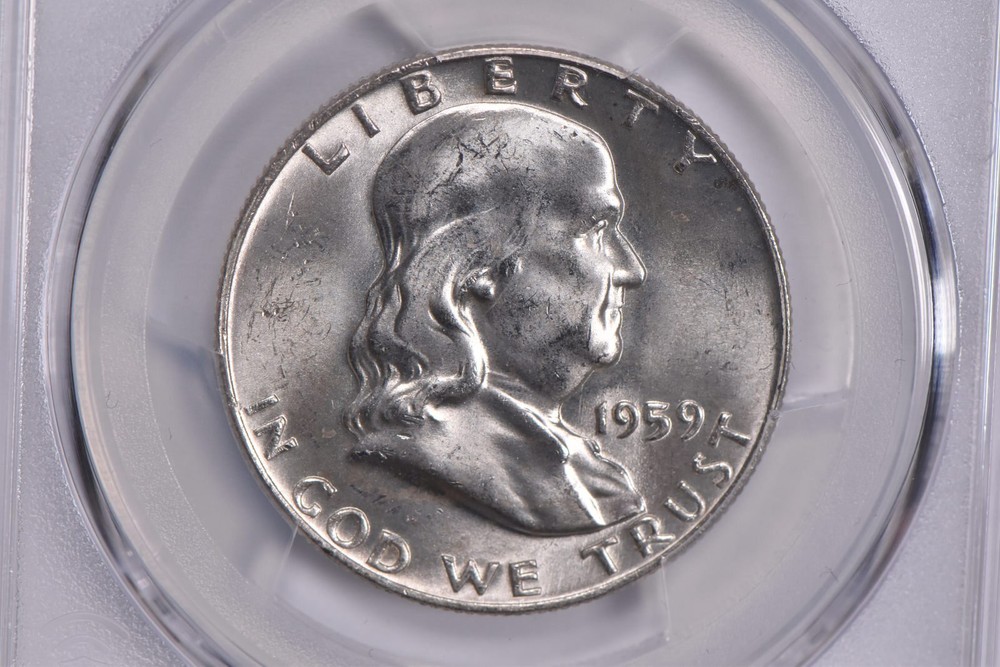 MS65 1959 Franklin Half Dollar PCGS Blue Label
