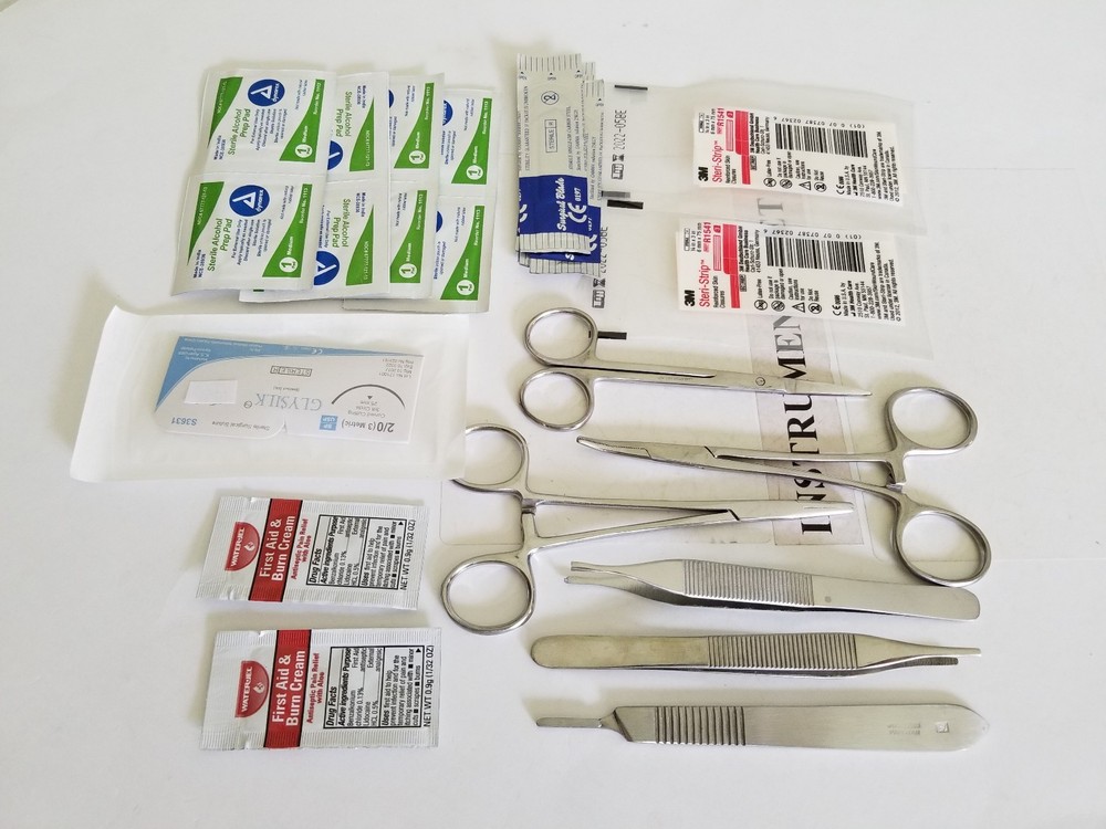 Surgical Suture Kit Basic First Aid Set Suture Emergency Trauma Survival Pack