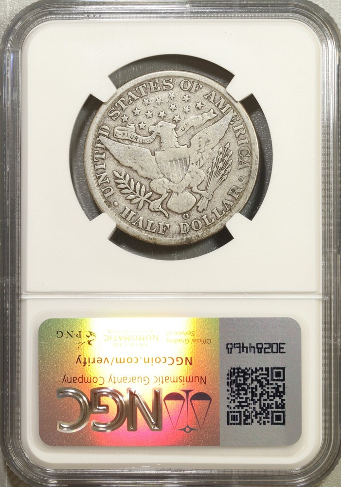 1907-O Barber Half Dollar 50c NGC VG8 #2-043