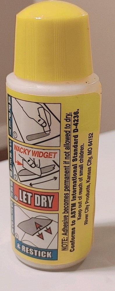 Wacky Tac Repositional Adhesive (2-Pack, 2.0 Oz Bottles) Makes Sticky Notes