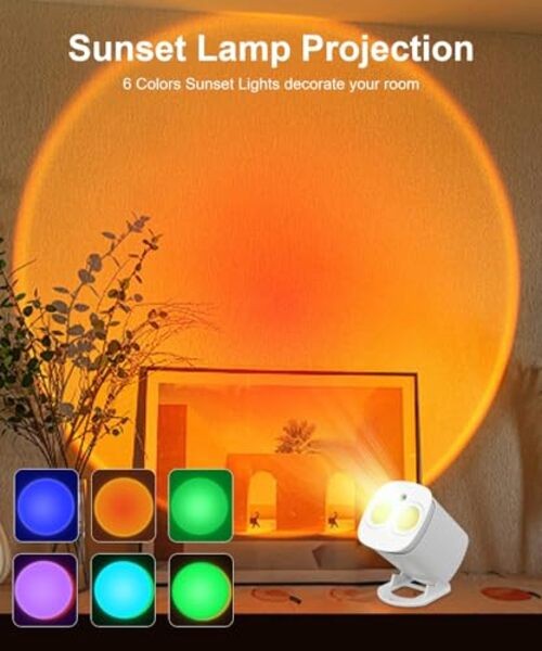Galaxy Projector,Galaxy Projector for Bedroom Decor,Sunset Lamp Projection